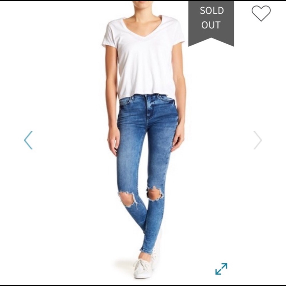 Nwt Free People Busted Knee Jeans